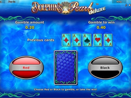Риск-игра в автомате Dolphin’s Pearl Deluxe